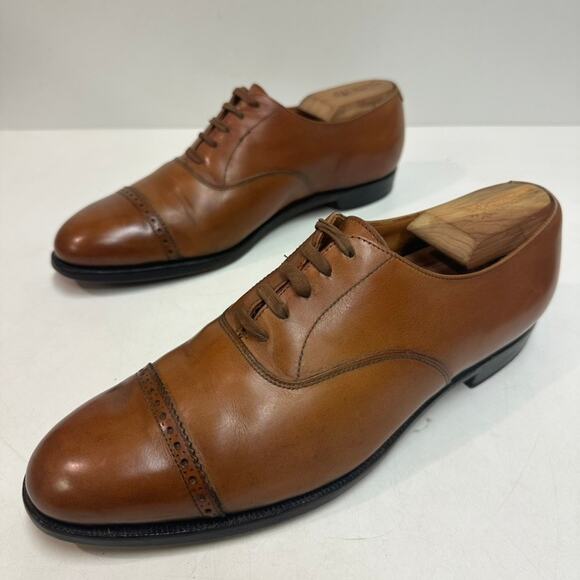 VGUC Crockett & Jones x Polo Ralph Lauren Oxford Cap Toe Made in England 8 D main image 8